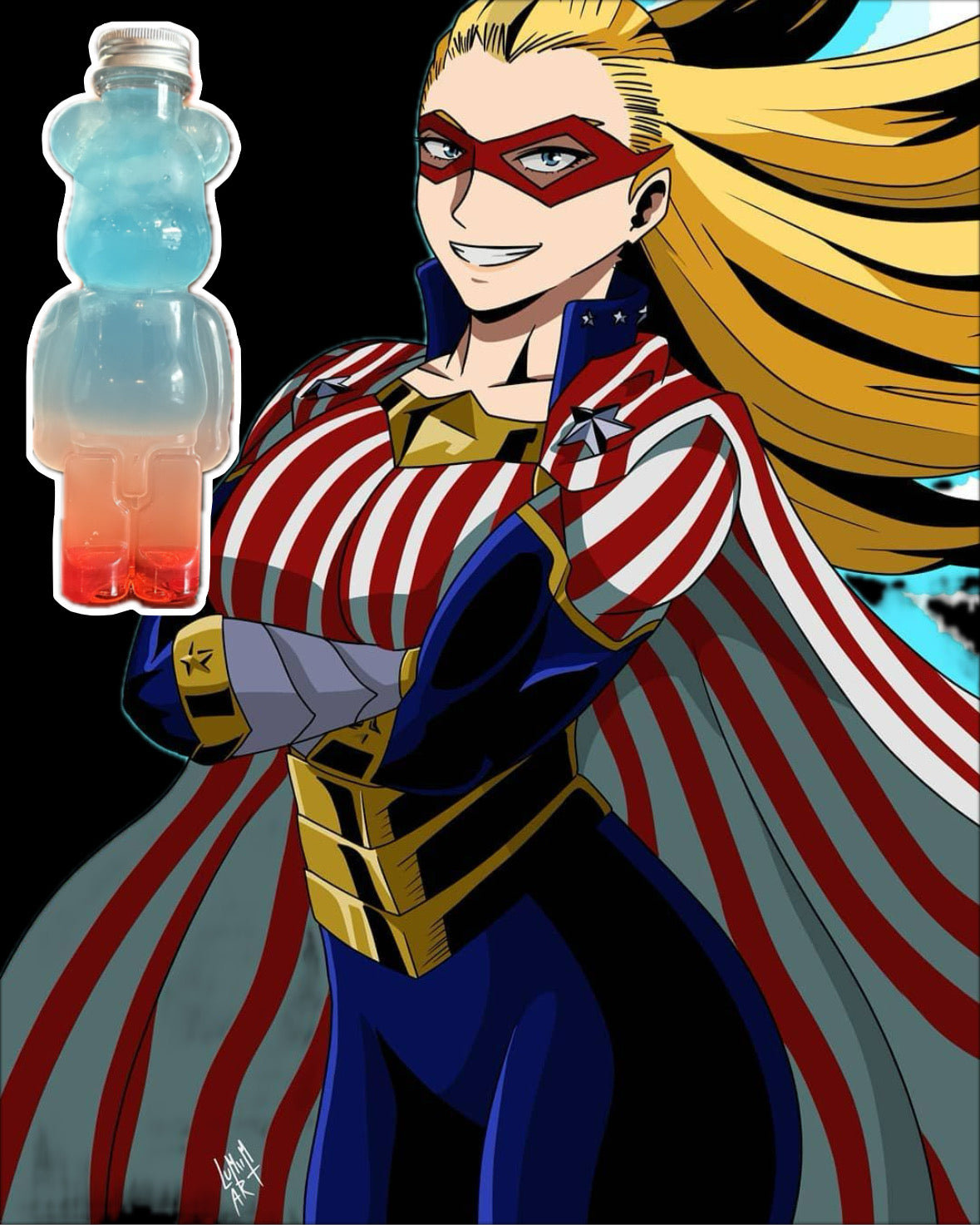 Stars and Stripe Fourth of July Drink Manga Coffee House